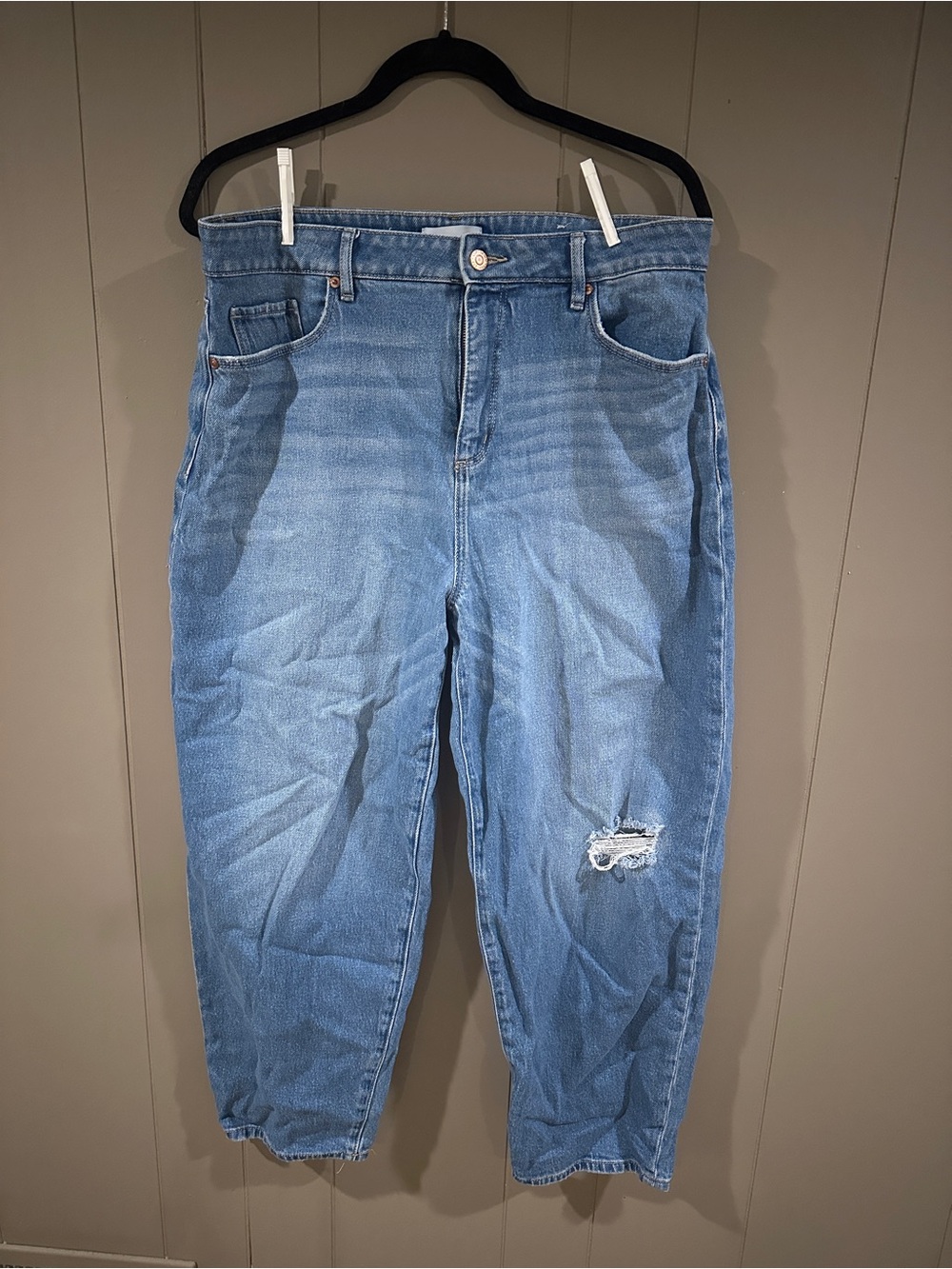 LOFT Light Blue Barrel Leg Jeans